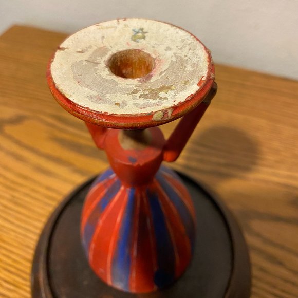 Vintage Wooden Carved Folk Art Figure, Sweden - Picture 8 of 12